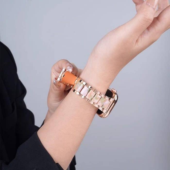 xDfind Three Beads Metal Resin Watch Band, For Fitbit Versa 4 / 3 / Sense 2 / Sense – Bild 5