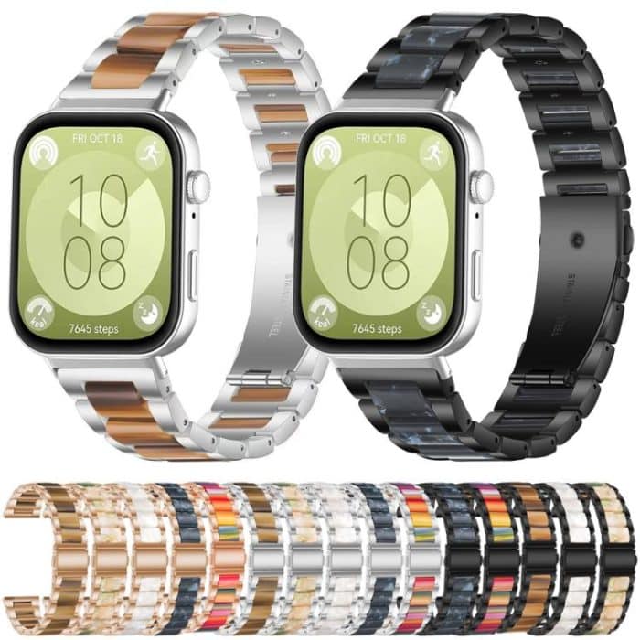 xDfind Three Beads Metal Resin Watch Band, For Huawei Watch Fit4 / Fit4 Pro / Fit3, For Huawei Band 10 / 9 / 8 – Bild 2