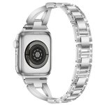 xDfind X-Shaped Single Row Diamond Metal Watch Band, For Apple Watch 42 / 44 / 45 / 46 / 49mm, For Apple Watch 38 / 40 / 41 / S10 42mm – Bild 2