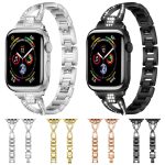 xDfind X-Shaped Single Row Diamond Metal Watch Band, For Apple Watch 42 / 44 / 45 / 46 / 49mm, For Apple Watch 38 / 40 / 41 / S10 42mm – Bild 5