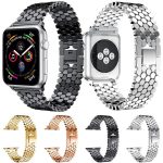 xDfind Fish Scale Texture Metal Watch Band, For Apple Watch 42 / 44 / 45 / 46 / 49mm – Bild 4