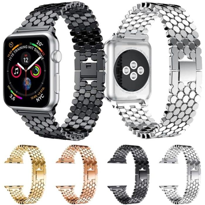 xDfind Fish Scale Texture Metal Watch Band, For Apple Watch 42 / 44 / 45 / 46 / 49mm – Bild 4