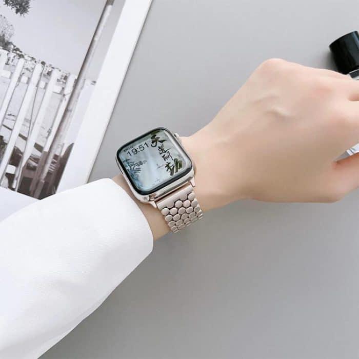 xDfind Fish Scale Texture Metal Watch Band, For Apple Watch 42 / 44 / 45 / 46 / 49mm – Bild 8