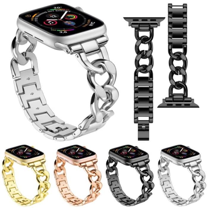 xDfind Denim Chain Metal Watch Band, For Apple Watch 42 / 44 / 45 / 46 / 49mm – Bild 3