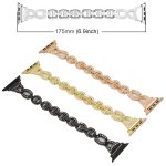 xDfind Diamond Stainless Steel Watch Band, For Apple Watch 42 / 44 / 45 / 46 / 49mm, For Apple Watch 38 / 40 / 41 / S10 42mm – Bild 4