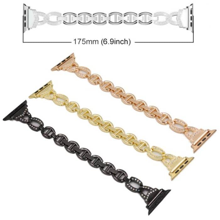 xDfind Diamond Stainless Steel Watch Band, For Apple Watch 42 / 44 / 45 / 46 / 49mm, For Apple Watch 38 / 40 / 41 / S10 42mm – Bild 4