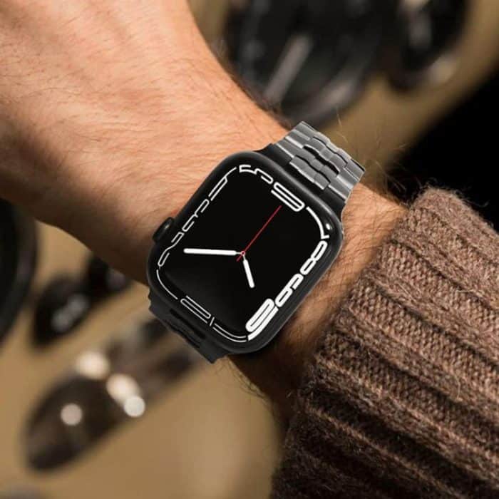 xDfind Butterfly Buckle Stainless Steel Watch Band, For Apple Watch 42 / 44 / 45 / 46 / 49mm, For Apple Watch 38 / 40 / 41 / S10 42mm – Bild 9