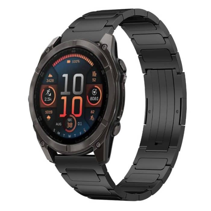 EDA008416201A.jpg xDfind I-Shaped Buckle Stainless Steel Watch Band, For Garmin Fenix 8/7X/6X/5X 26mm – Bild 1