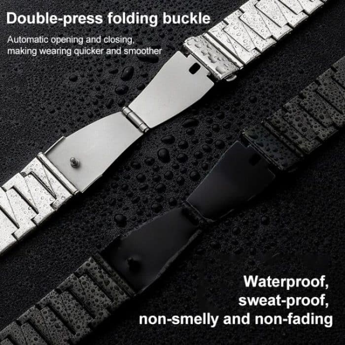 xDfind Stepped Stainless Steel Watch Band, For Apple Watch 42 / 44 / 45 / 46 / 49mm, For Apple Watch 38 / 40 / 41 / S10 42mm – Bild 5