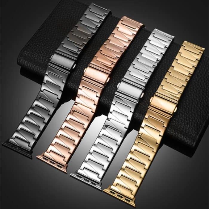 xDfind Stepped Stainless Steel Watch Band, For Apple Watch 42 / 44 / 45 / 46 / 49mm, For Apple Watch 38 / 40 / 41 / S10 42mm – Bild 6