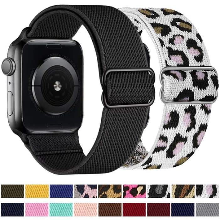 xDfind Adjustable Slide Buckle Elastic Nylon Watch Band – Bild 3