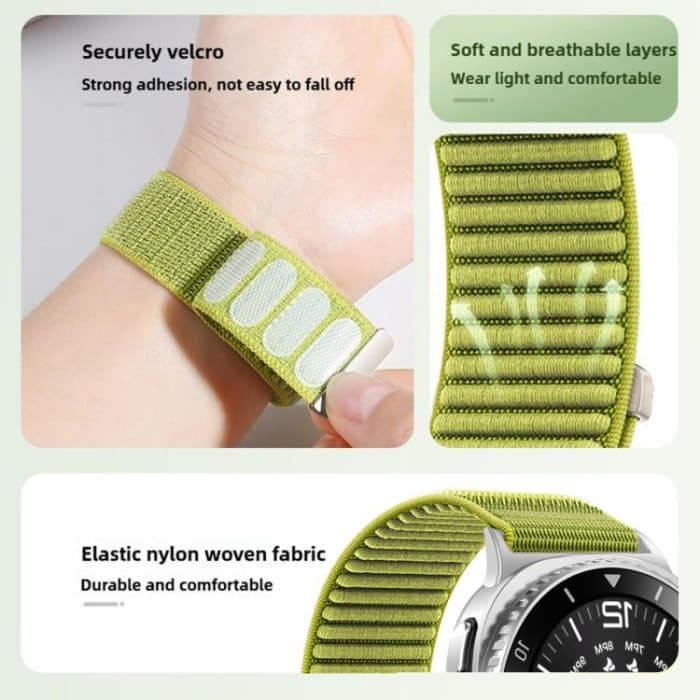 xDfind Woven Nylon Hook And Loop Fastener Watch Band, For Huawei Watch Fit4 / Fit4 Pro / Fit3 – Bild 3