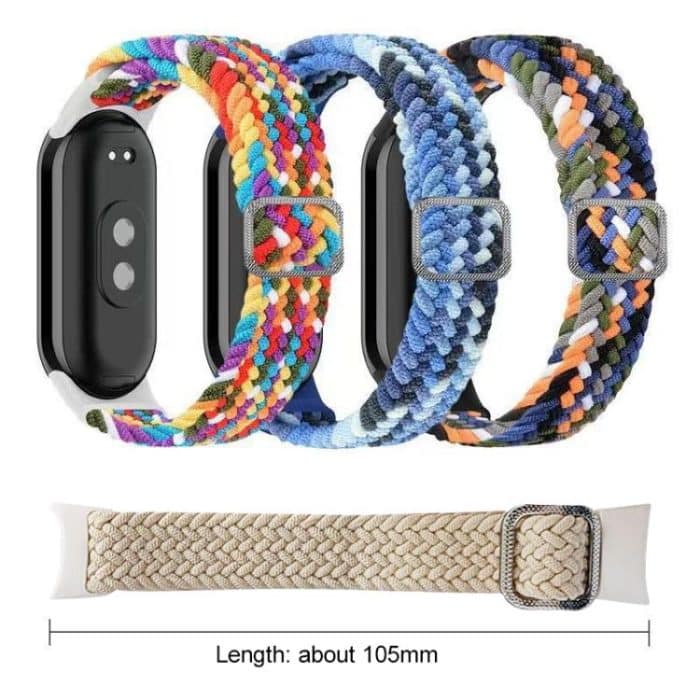 xDfind Adjustable Elastic Nylon Braided Watch Band, For Xiaomi Smart Band 10 / 9 / 8 – Bild 5