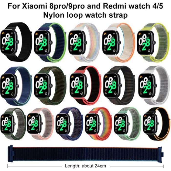 xDfind Nylon Hook and Loop Fastener Watch Band, For Xiaomi Smart Band 9 Pro/8 Pro/Redmi Watch 5/4 – Bild 5