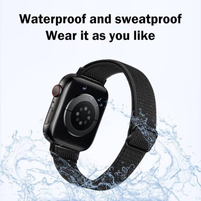 xDfind Ladder Buckle Small Waist Elastic Nylon Watch Band, For Apple Watch 42 / 44 / 45 / 46 / 49mm, For Apple Watch 38 / 40 / 41 / S10 42mm – Bild 6