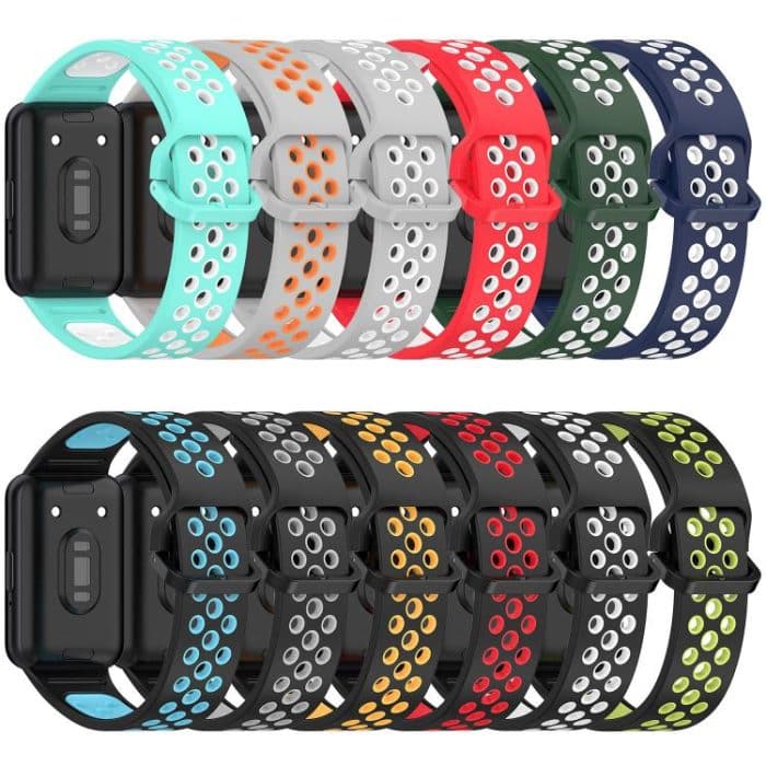 xDfind Two Color Silicone Breathable Watch Band, For Samsung Galaxy Fit 3 – Bild 6