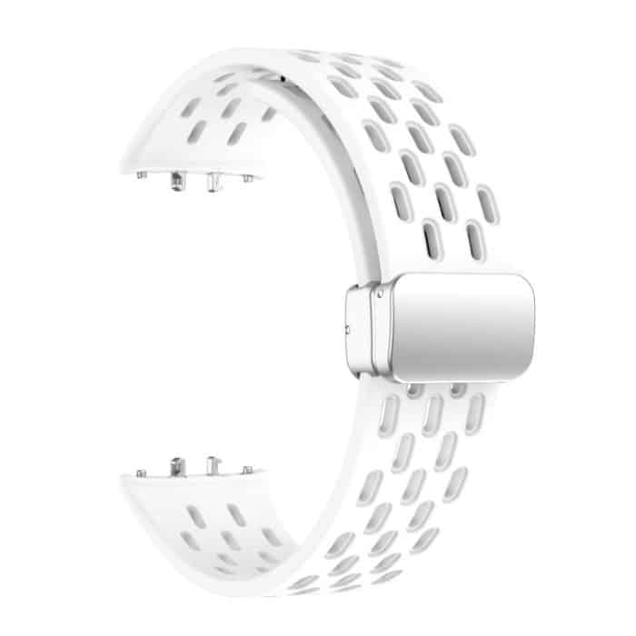 xDfind Mesh Magnetic Silver Buckle Silicone Watch Strap, For Samsung Galaxy Fit 3 – Bild 3