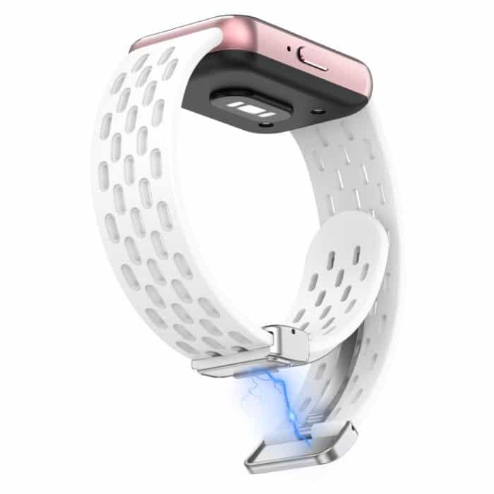 xDfind Mesh Magnetic Silver Buckle Silicone Watch Strap, For Samsung Galaxy Fit 3 – Bild 5