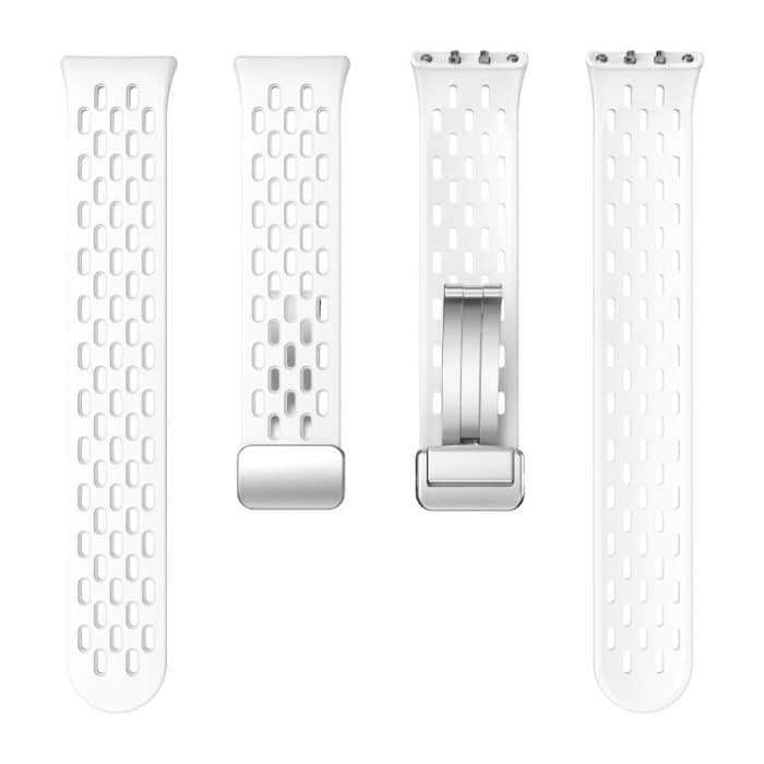 xDfind Mesh Magnetic Silver Buckle Silicone Watch Strap, For Samsung Galaxy Fit 3 – Bild 6