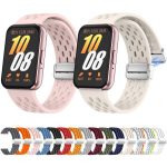 xDfind Mesh Magnetic Silver Buckle Silicone Watch Strap, For Samsung Galaxy Fit 3 – Bild 8