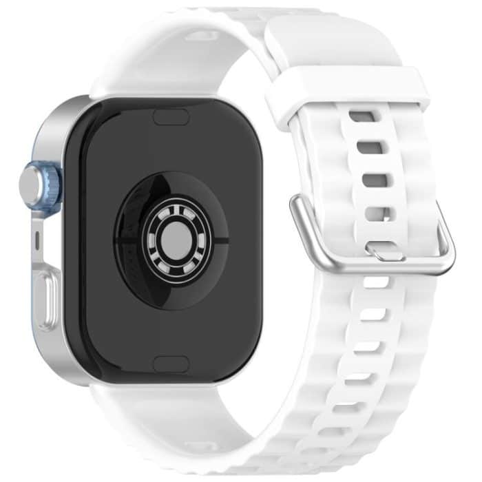 EDA008429801A.jpg xDfind Silver Buckle Solid Color Silicone Watch Band, For Huawei Watch Fit4 Pro / Fit4 / Fit3 – Bild 1