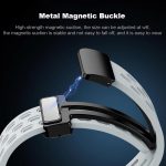 xDfind Holes Magnetic Black Buckle Silicone Watch Band, For Xiaomi Smart Band 10 / 9 / 8 – Bild 5