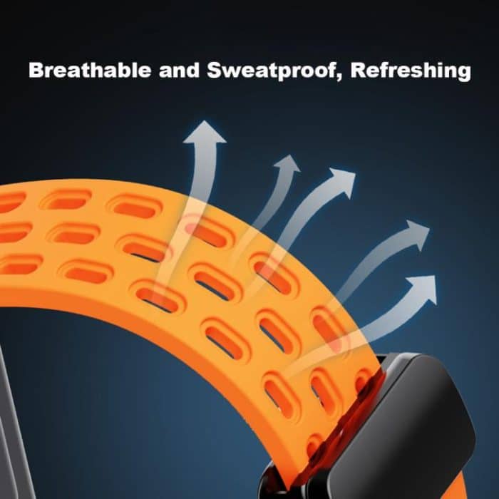 xDfind Holes Magnetic Black Buckle Silicone Watch Band, For Xiaomi Smart Band 10 / 9 / 8 – Bild 7