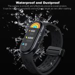 xDfind Holes Magnetic Black Buckle Silicone Watch Band, For Xiaomi Smart Band 10 / 9 / 8 – Bild 9