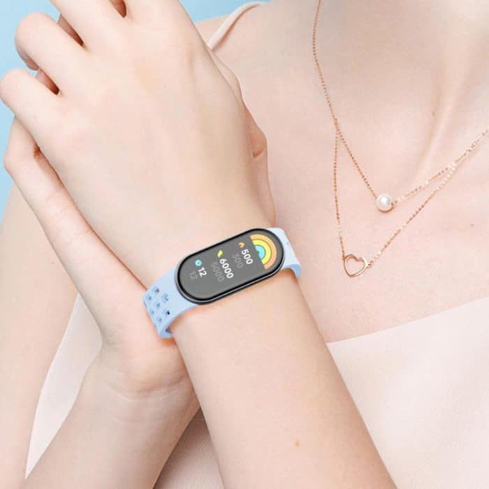 xDfind Holes Magnetic Black Buckle Silicone Watch Band, For Xiaomi Smart Band 10 / 9 / 8 – Bild 10