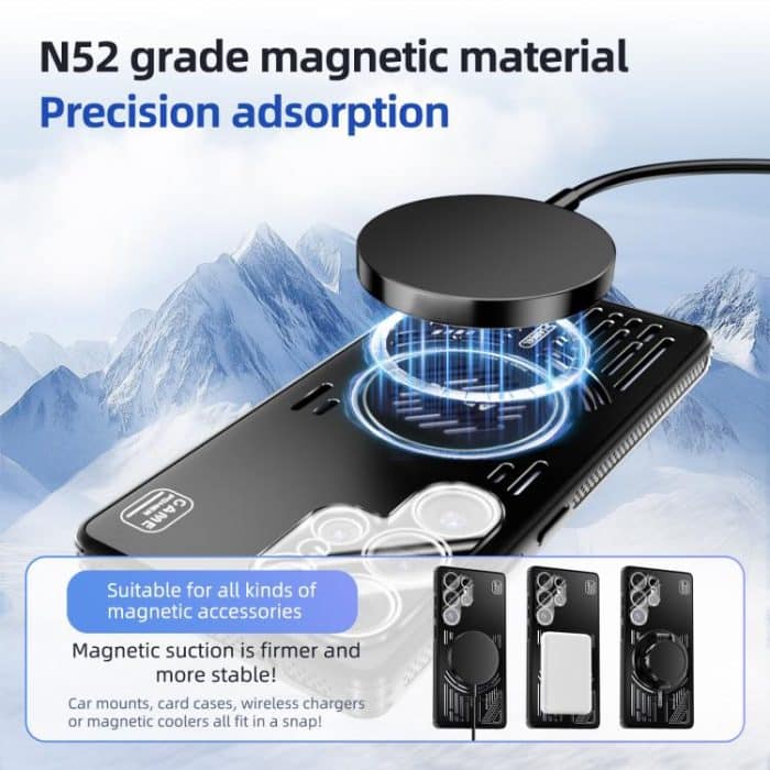 ABEEL Ice Fox Series Magsafe Heat Sink Cooling Phone Case, For Samsung Galaxy S25 Edge 5G, For Samsung Galaxy S25 5G, For Samsung Galaxy S25+ 5G, For Samsung Galaxy S25 Ultra 5G – Bild 4