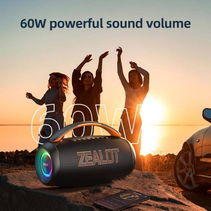 Zealot P12 60W Portable Handheld Outdoor RGB Bluetooth Speaker – Bild 7