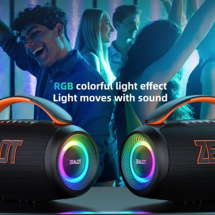 Zealot P12 60W Portable Handheld Outdoor RGB Bluetooth Speaker – Bild 10