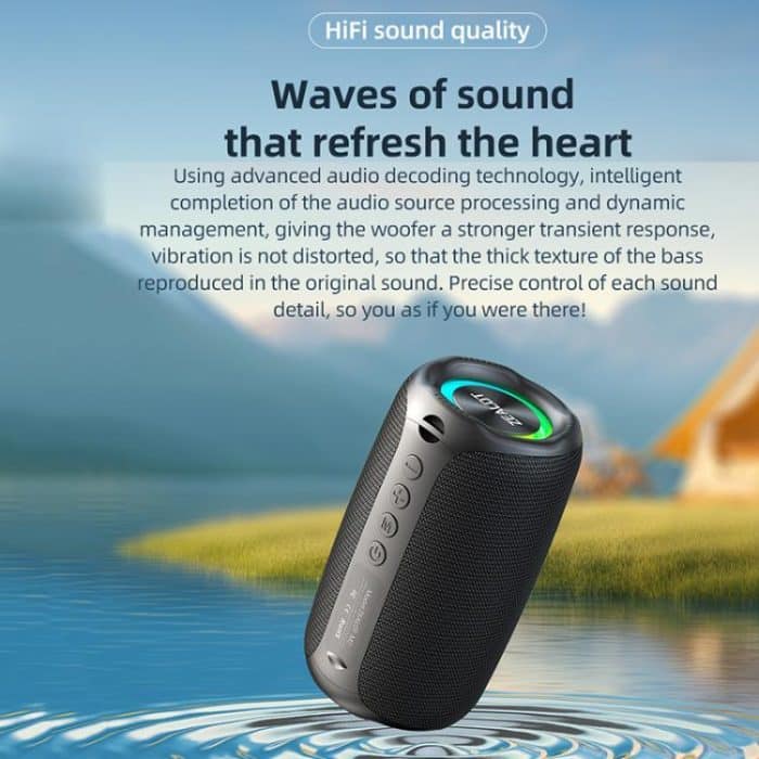 Zealot M2 8W Portable Outdoor RGB Bluetooth Speaker – Bild 8