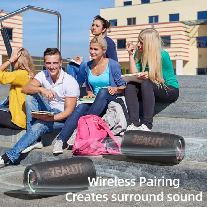 Zealot S76 50W Portable Outdoor RGB Bluetooth Speaker – Bild 12