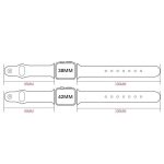 xDfind Rivet Buckle Genuine Leather Watch Band, For Garmin Fenix 8/7X/6X/5X 26mm, For Garmin Fenix 8/7/6/5 22mm – Bild 3