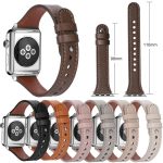 xDfind Double Ring Single Rivet Genuine Leather Watch Band, For Apple Watch 42 / 44 / 45 / 46 / 49mm, For Apple Watch 38 / 40 / 41 / S10 42mm – Bild 6