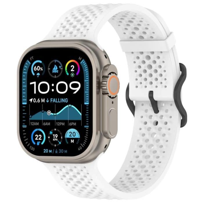 xDfind Breathable Silicone Watch Band, For Apple Watch 42 / 44 / 45 / 46 / 49mm, For Apple Watch 38 / 40 / 41 / S10 42mm – Bild 1