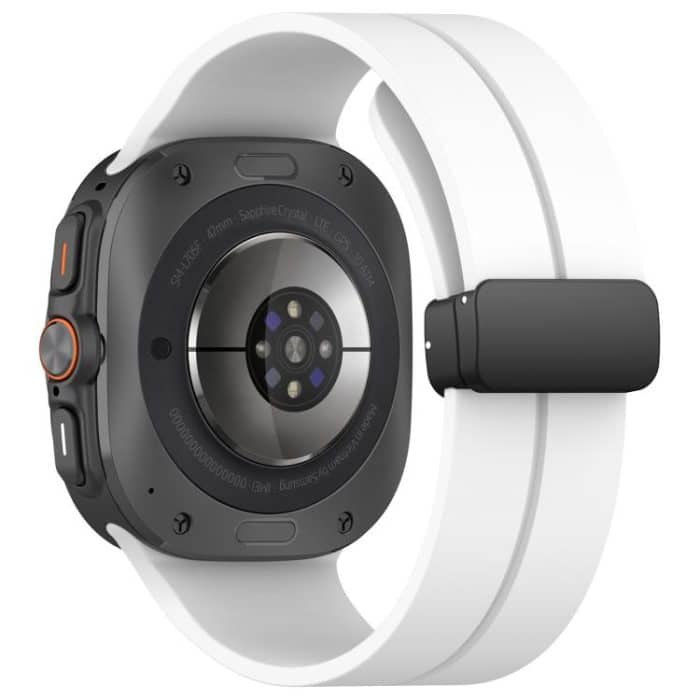 xDfind  Flat Head Groove Folding Black Buckle Silicone Watch Band, For Samsung Galaxy Watch Ultra / Ultra 2025, For Samsung Galaxy Watch8 / 8 Classic, For Samsung Galaxy Watch 7 / 6 / 5 / FE – Bild 2