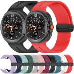 xDfind  Flat Head Groove Folding Black Buckle Silicone Watch Band, For Samsung Galaxy Watch Ultra / Ultra 2025, For Samsung Galaxy Watch8 / 8 Classic, For Samsung Galaxy Watch 7 / 6 / 5 / FE – Bild 4