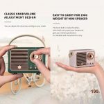 HM11 Retro Bluetooth Mini Wireless Smart Speaker – Bild 5