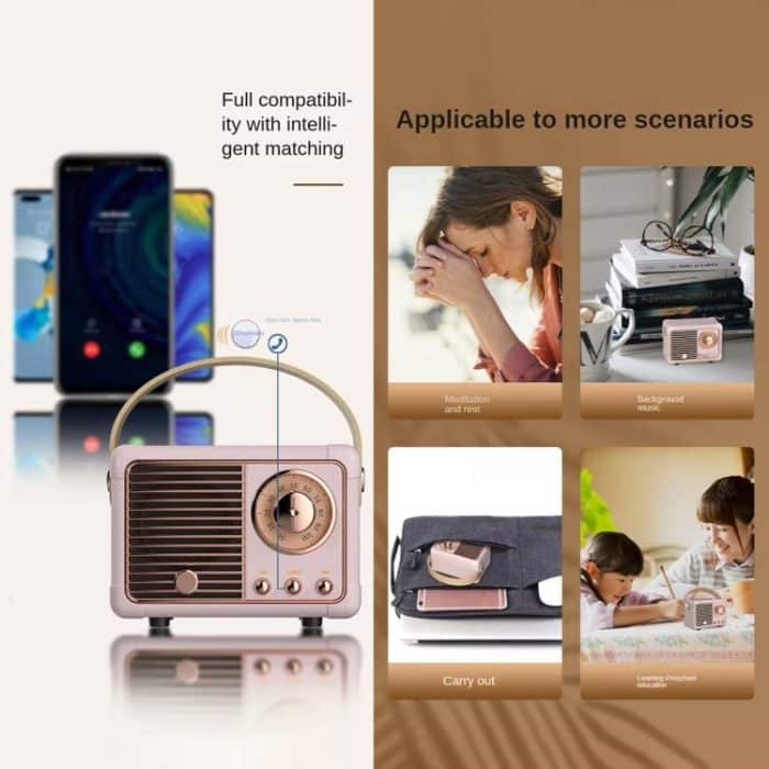 HM11 Retro Bluetooth Mini Wireless Smart Speaker – Bild 7