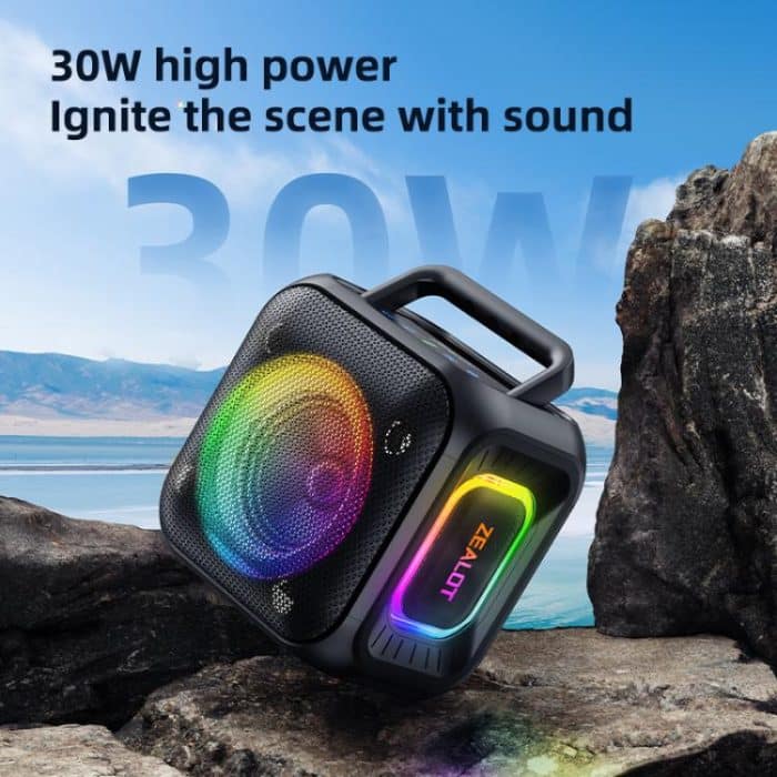 Zealot PT01 30W Portable Outdoor IPX6 RGB Stereo Bluetooth Speaker – Bild 7