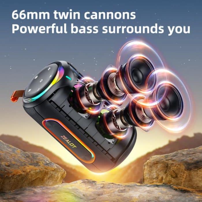 Zealot MP1 60W Portable Outdoor RGB Bluetooth Speaker – Bild 4