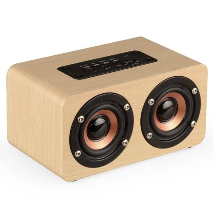 K5 Wooden Wireless Bluetooth Speaker, Support Bluetooth, AUX, TF Card – Bild 1