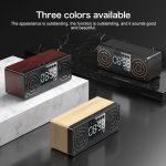 A10 Subwoofer-Holzuhr, Bluetooth 5.0-Lautsprecher, unterstützt TF-Karte, U-Disk-Wiedergabe und FM-Radio – Bild 9