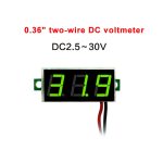 10 Stück 0,36 Zoll 2-Draht-Digitalspannungsmesser, Farblichtanzeige, Spannungsmessung: DC 2,5–30 V – Bild 4
