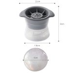 Home Sphärisches Eisgitter, Whiskey, Wein, Eiswürfelbereiter, Silikonform mit Deckel – Bild 3