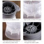 Home Sphärisches Eisgitter, Whiskey, Wein, Eiswürfelbereiter, Silikonform mit Deckel – Bild 4