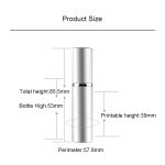 5 Stück tragbare, nachfüllbare Mini-Glas-Parfüm-Feinnebel-Zerstäuber mit metallischer Außenseite, 5 ml – Bild 5