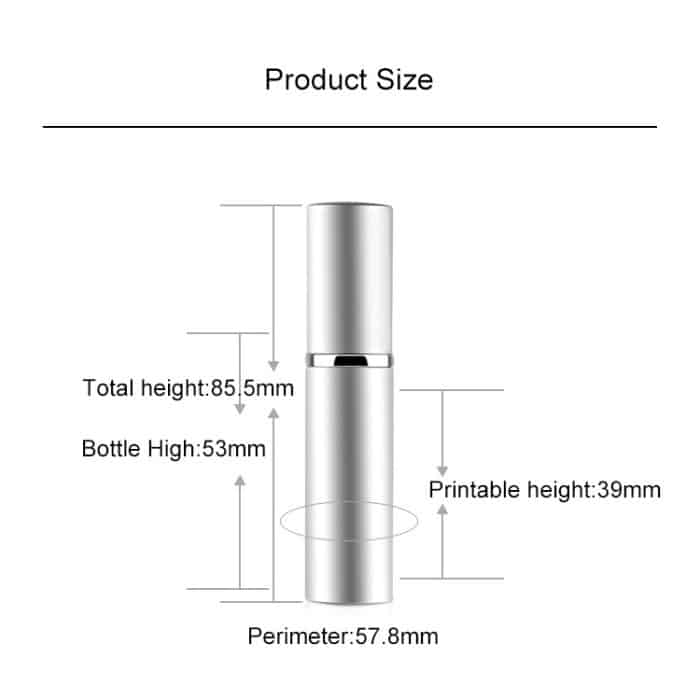 5 Stück tragbare, nachfüllbare Mini-Glas-Parfüm-Feinnebel-Zerstäuber mit metallischer Außenseite, 5 ml – Bild 5